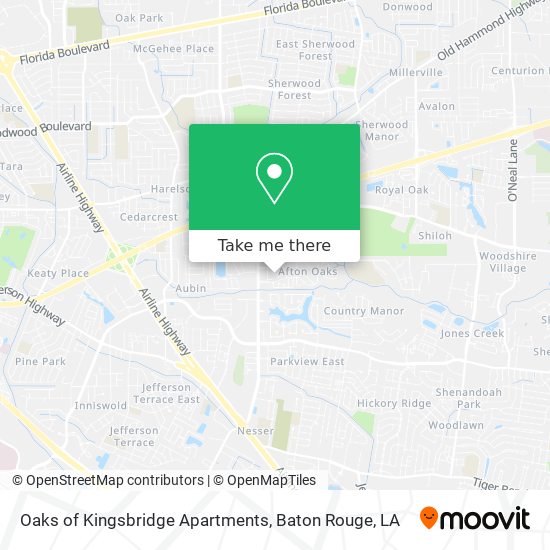 Oaks of Kingsbridge Apartments map