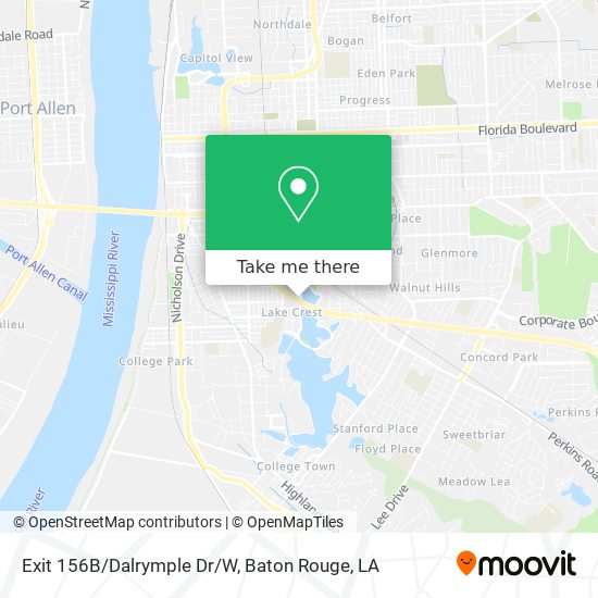 Mapa de Exit 156B/Dalrymple Dr/W