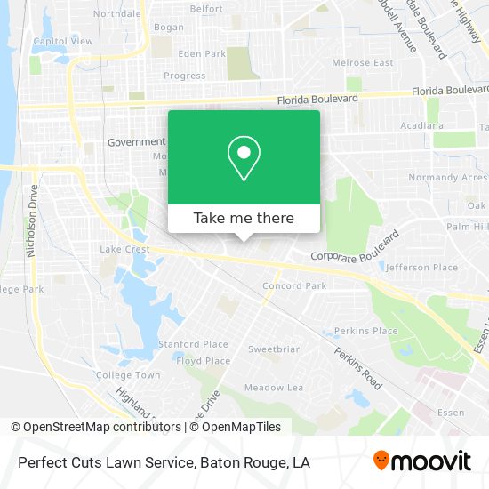 Perfect Cuts Lawn Service map