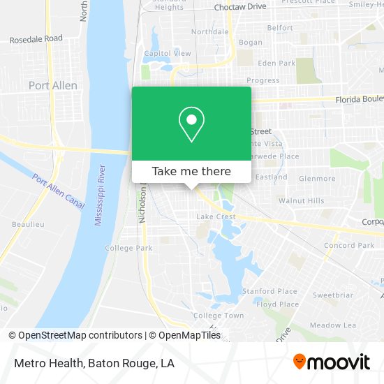 Mapa de Metro Health