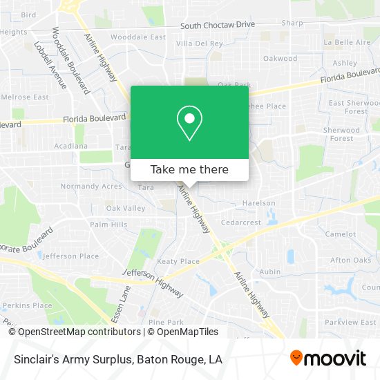 Sinclair's Army Surplus map