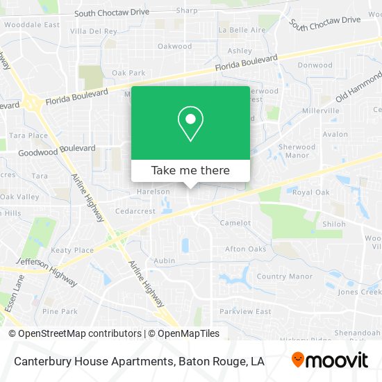 Canterbury House Apartments map