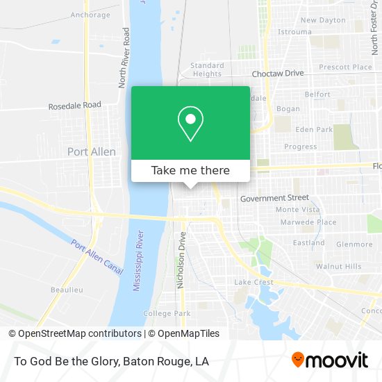 Mapa de To God Be the Glory