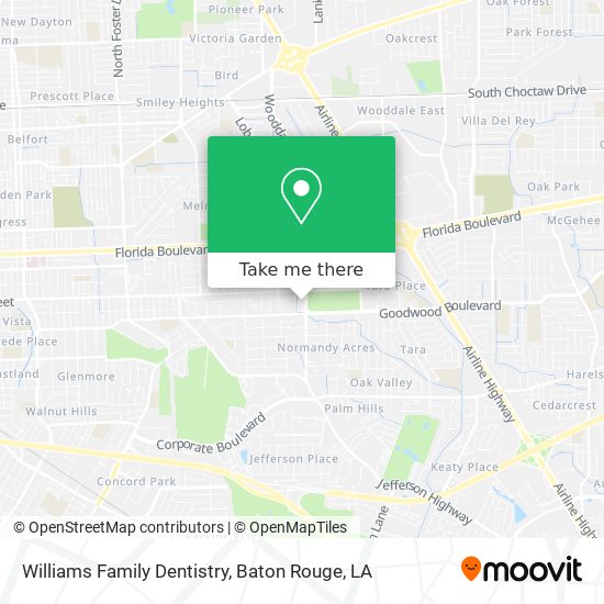 Mapa de Williams Family Dentistry