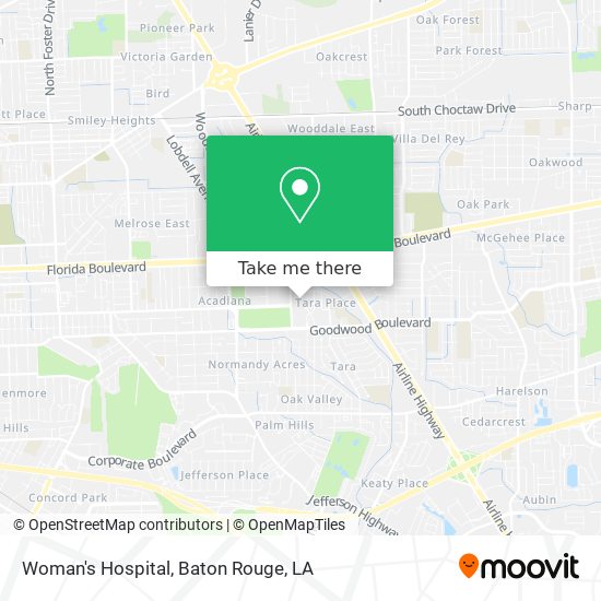 Mapa de Woman's Hospital