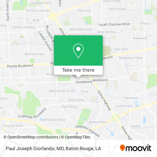 Mapa de Paul Joseph Giorlando, MD