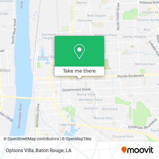 Options Villa map