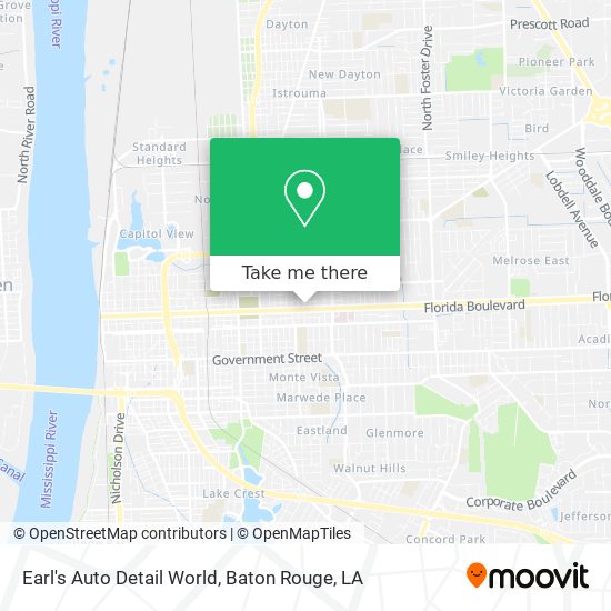 Earl's Auto Detail World map