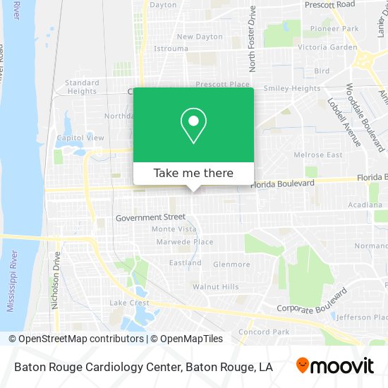 Baton Rouge Cardiology Center map