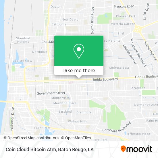 Mapa de Coin Cloud Bitcoin Atm