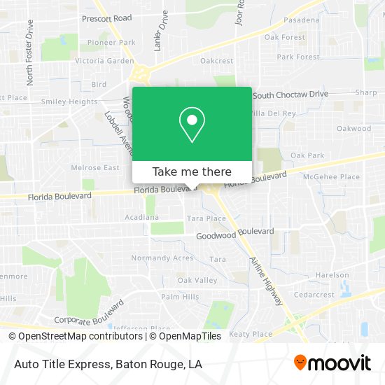 Mapa de Auto Title Express