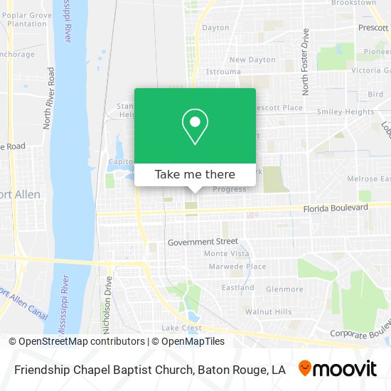 Mapa de Friendship Chapel Baptist Church