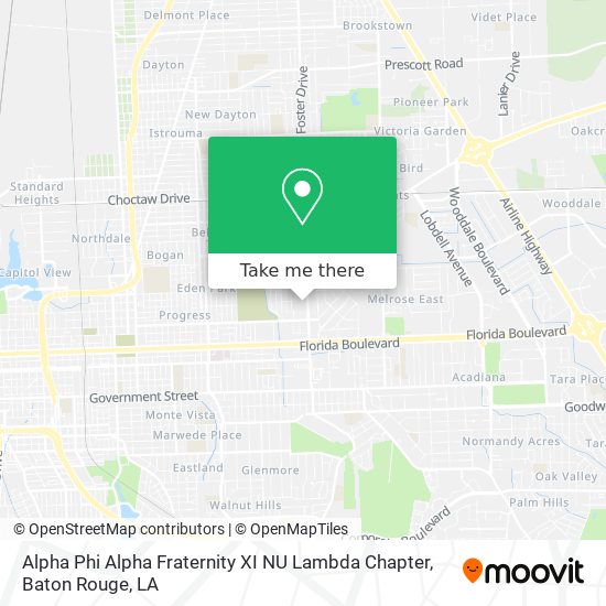 Alpha Phi Alpha Fraternity XI NU Lambda Chapter map