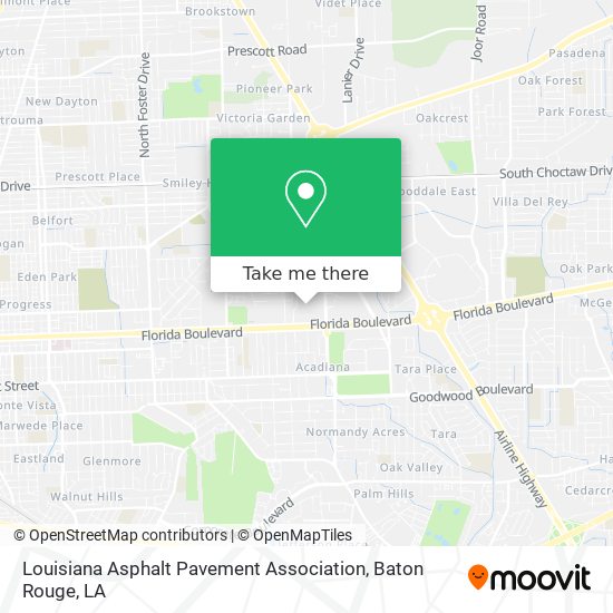 Louisiana Asphalt Pavement Association map