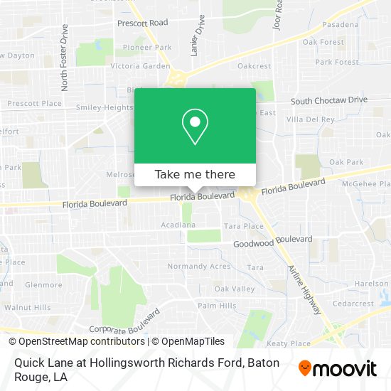 Quick Lane at Hollingsworth Richards Ford map