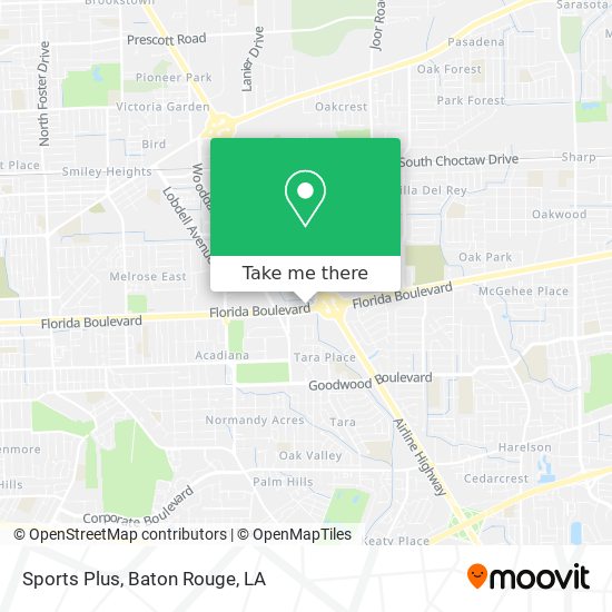 Sports Plus map