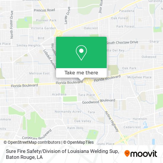 Sure Fire Safety / Division of Louisiana Welding Sup map