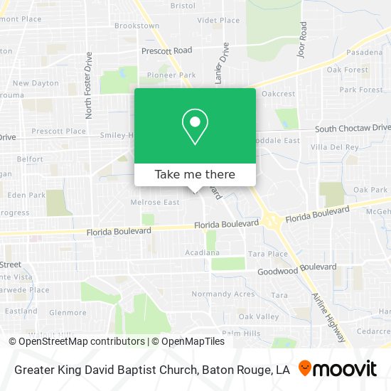 Greater King David Baptist Church map