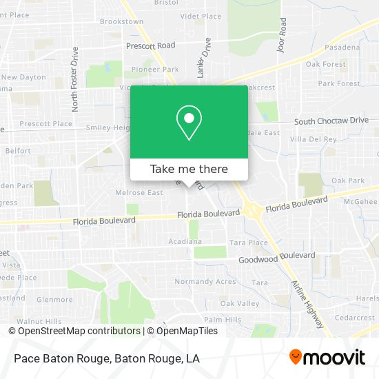 Pace Baton Rouge map