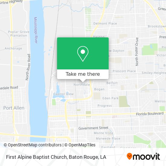 Mapa de First Alpine Baptist Church