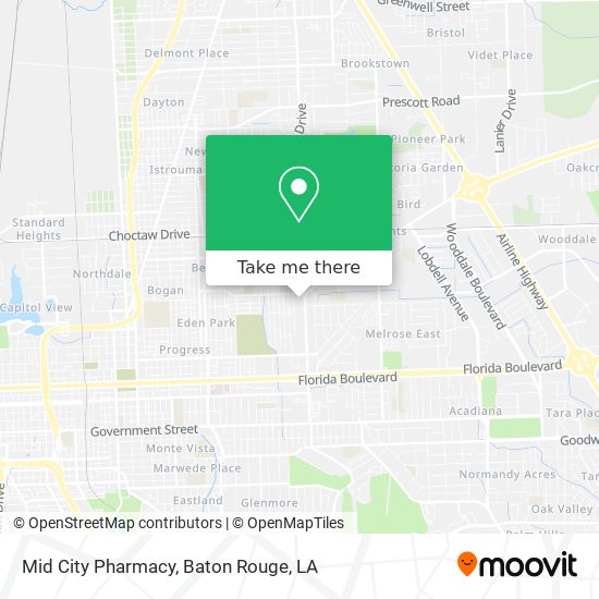 Mid City Pharmacy map