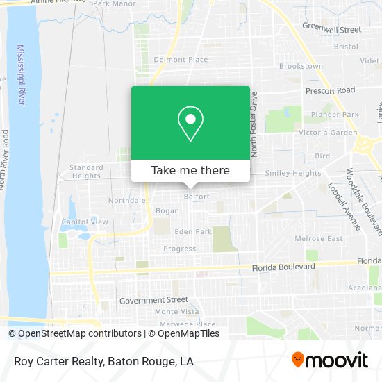 Roy Carter Realty map