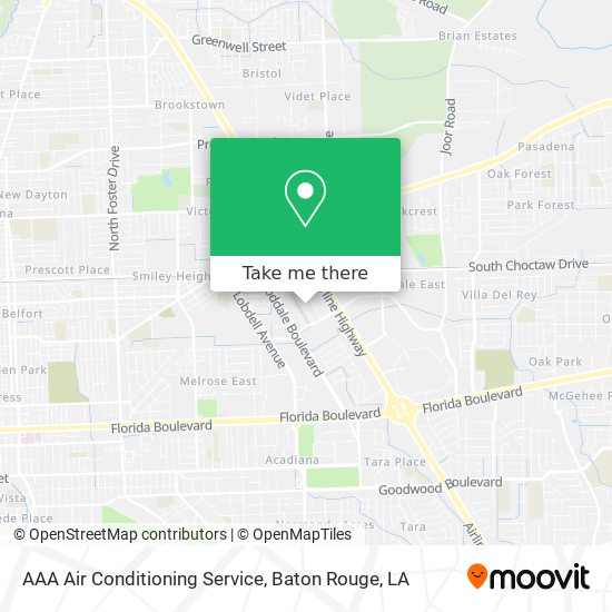 AAA Air Conditioning Service map