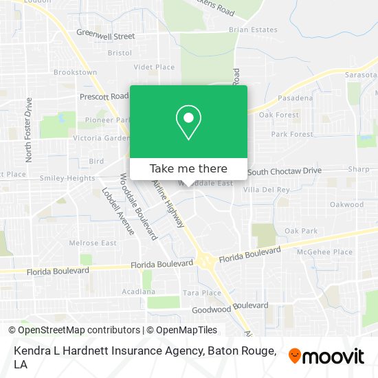 Kendra L Hardnett Insurance Agency map