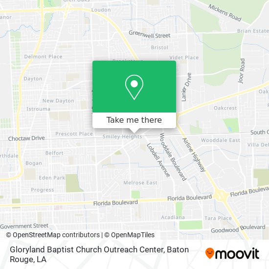 Mapa de Gloryland Baptist Church Outreach Center