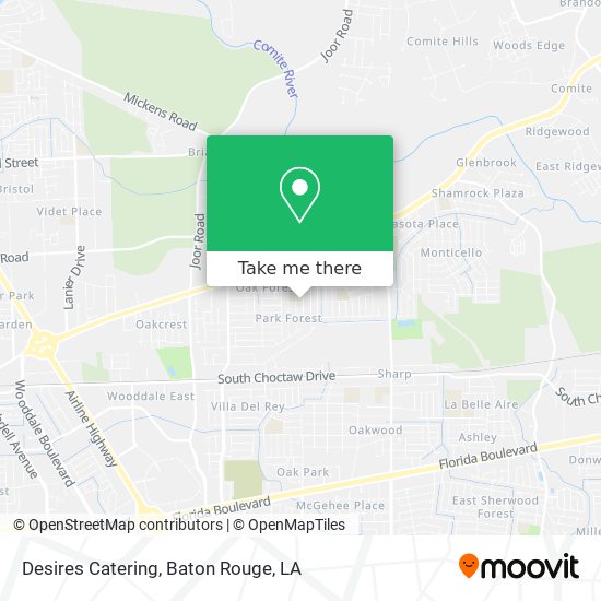Mapa de Desires Catering