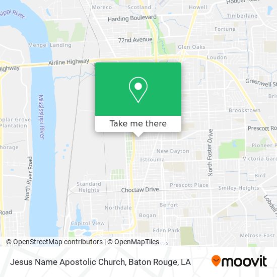 Jesus Name Apostolic Church map