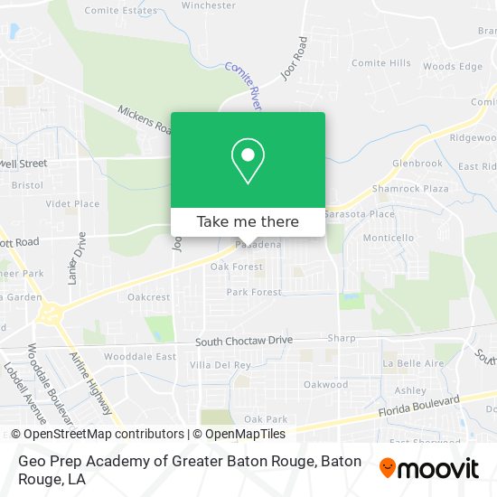 Geo Prep Academy of Greater Baton Rouge map
