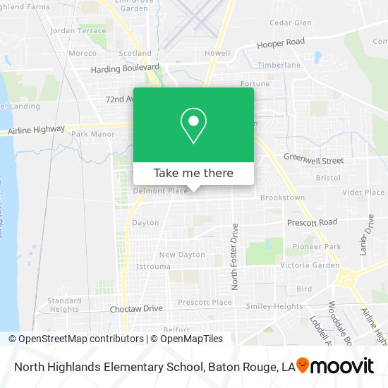 North Highlands Elementary School map