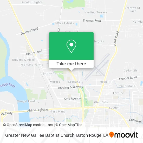 Mapa de Greater New Galilee Baptist Church