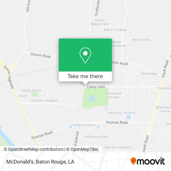 McDonald's map