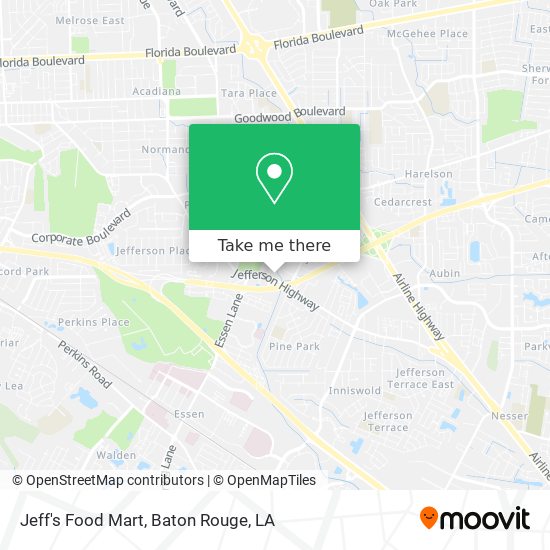 Mapa de Jeff's Food Mart