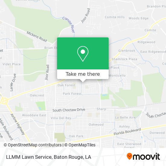 LLMM Lawn Service map