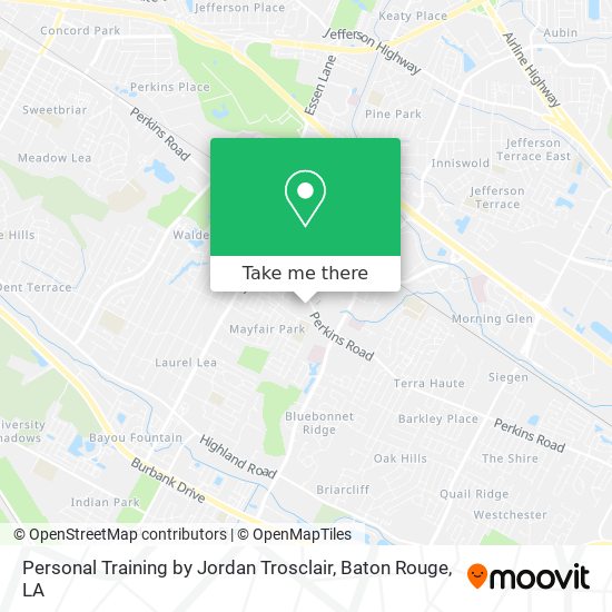 Personal Training by Jordan Trosclair map