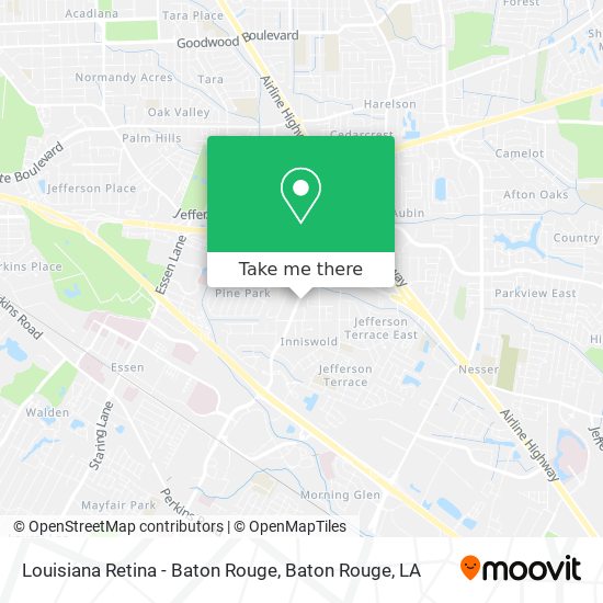 Louisiana Retina - Baton Rouge map