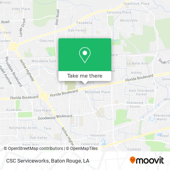 Mapa de CSC Serviceworks