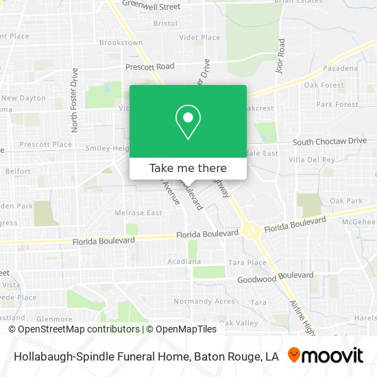 Hollabaugh-Spindle Funeral Home map