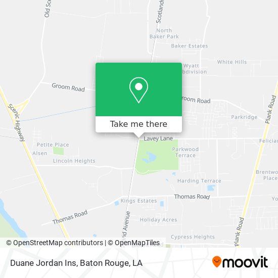 Mapa de Duane Jordan Ins
