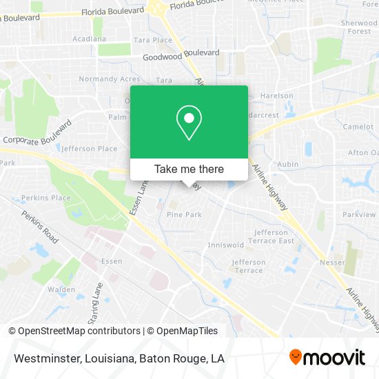 Mapa de Westminster, Louisiana