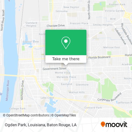 Mapa de Ogden Park, Louisiana
