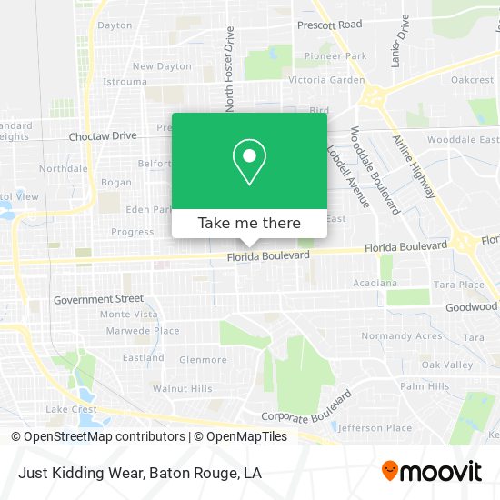 Mapa de Just Kidding Wear