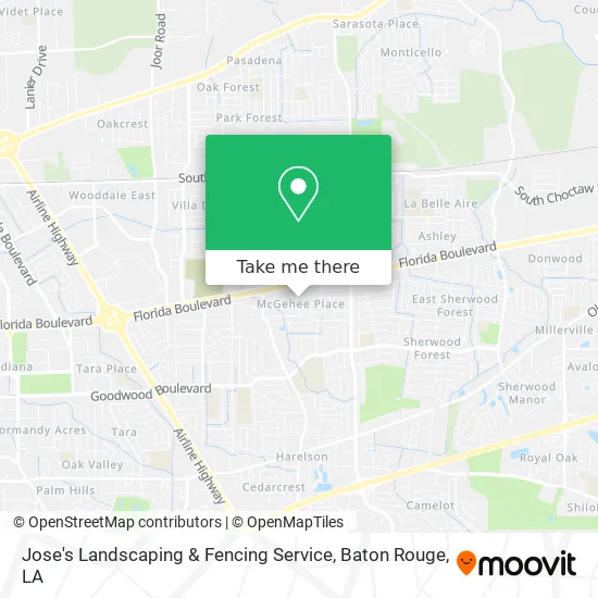 Mapa de Jose's Landscaping & Fencing Service