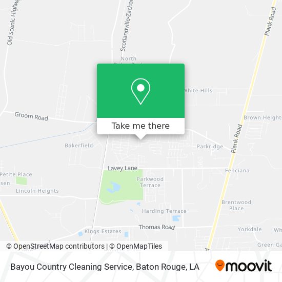 Bayou Country Cleaning Service map