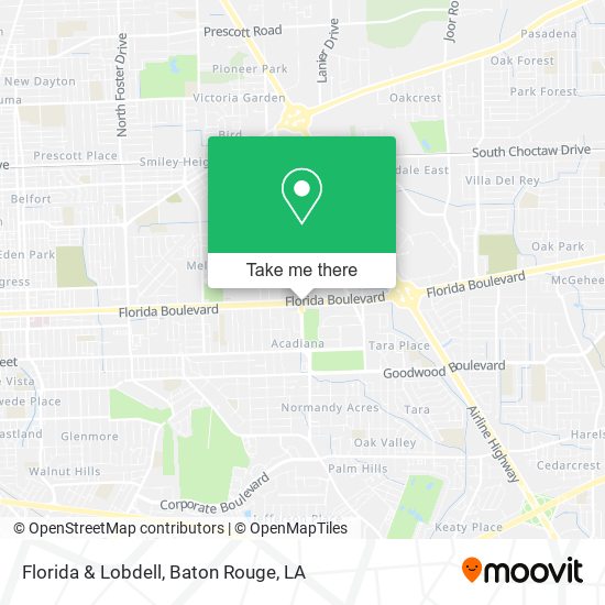 Florida & Lobdell map