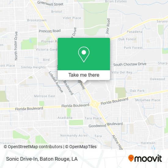 Mapa de Sonic Drive-In