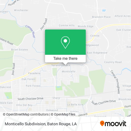 Mapa de Monticello Subdivision